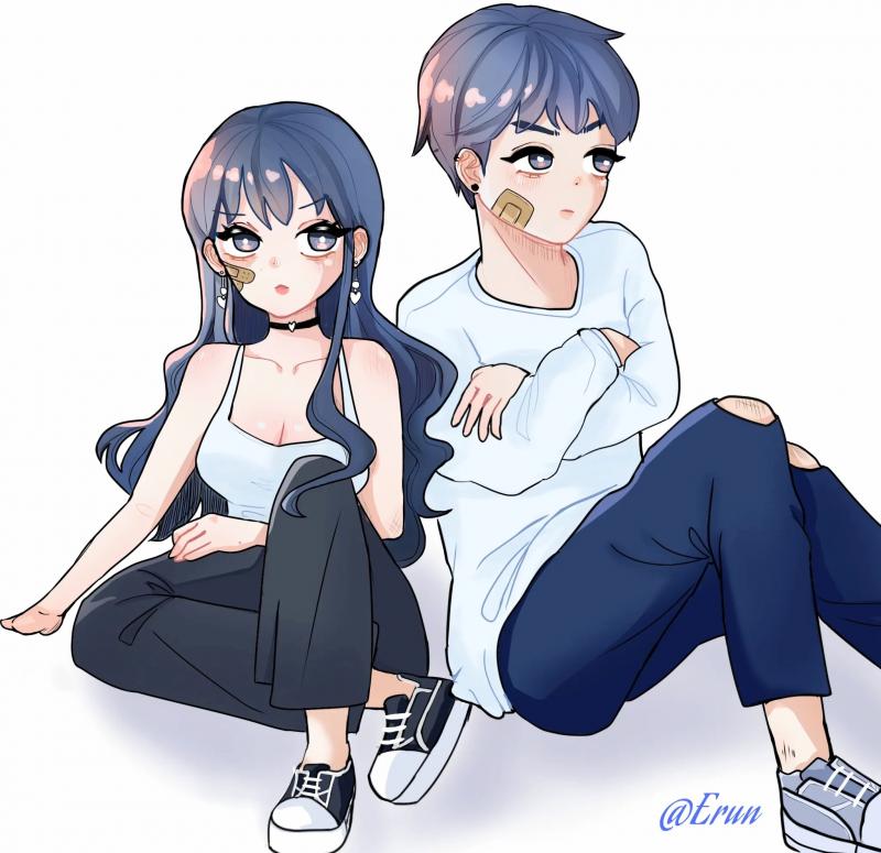 개월 전쯤에 그린거