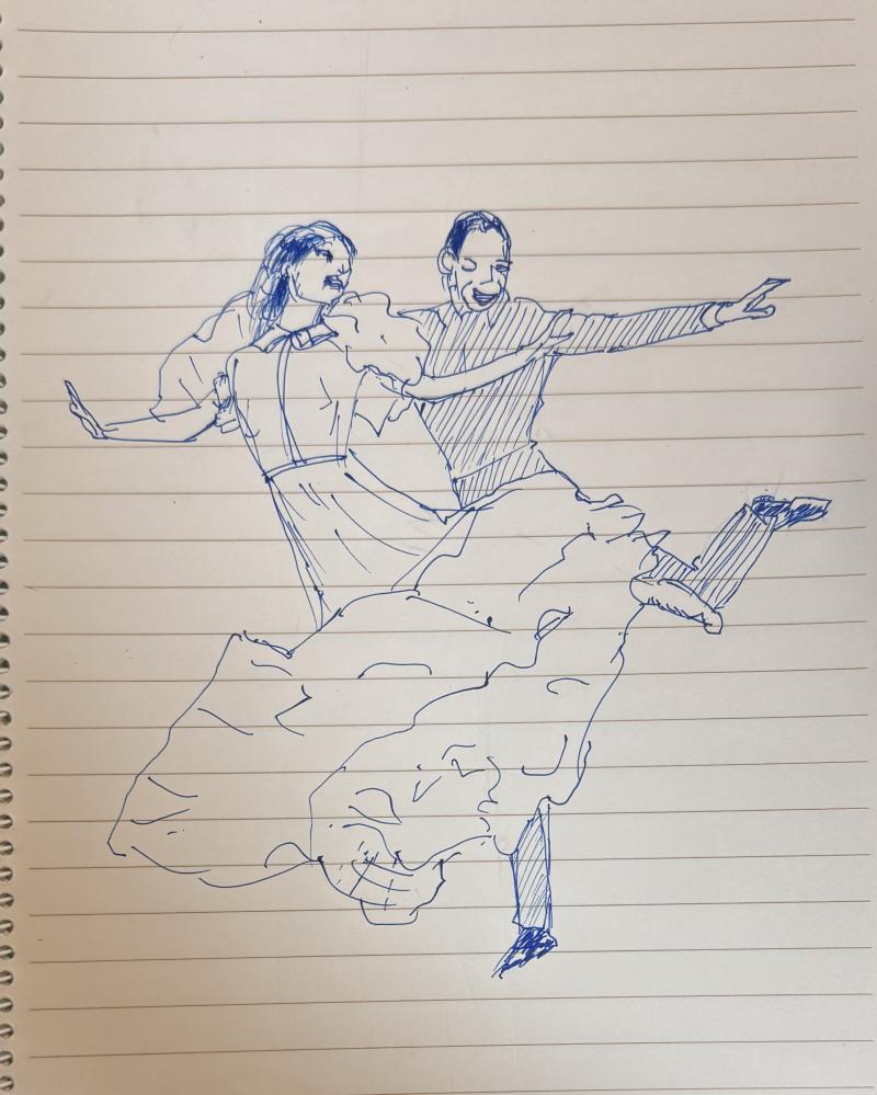 히히 고마우이 부터 타블렛이고 위로는 전부 손그림 만년필은 아니지만 오랜만에 종이에 그려봤어 사진모작 프레드 아스테어와 진저 로저스