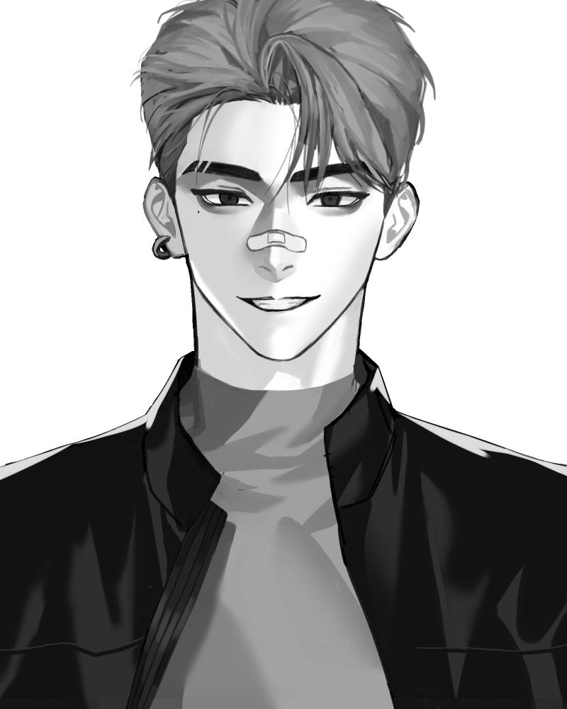친구한테 그림 진행 크롭