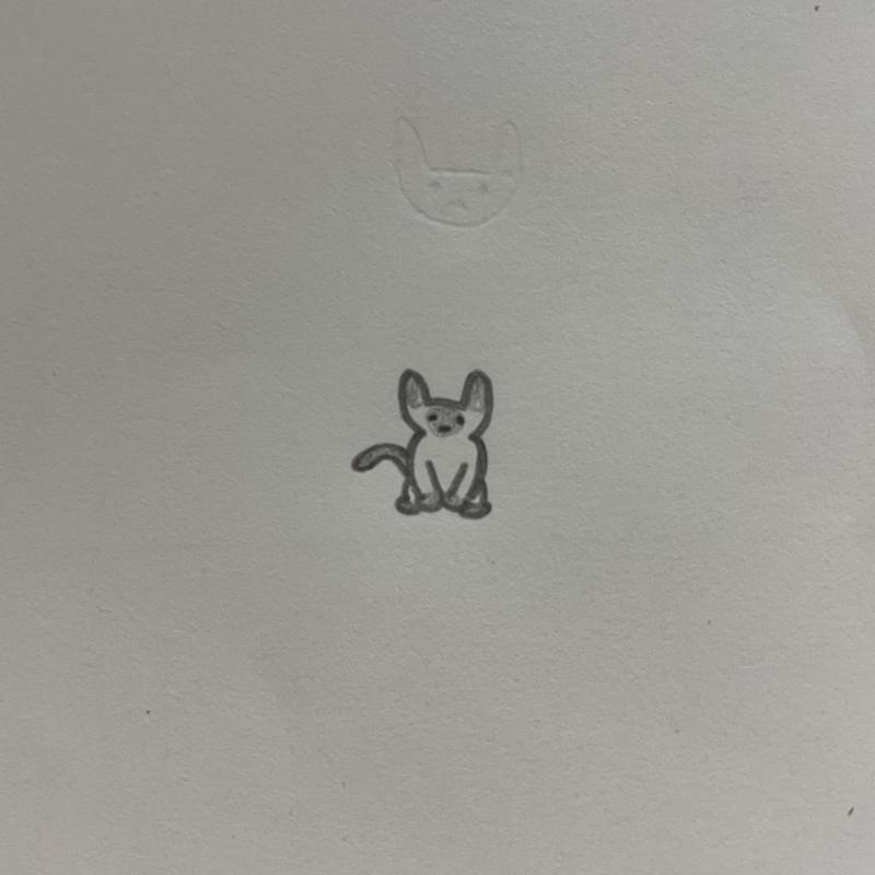 칭찬 고마워 그림 위의 희미한 또다른 유령 고양이의 영혼이야