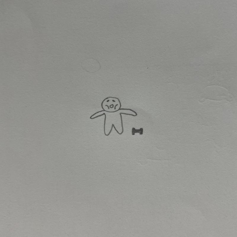 아령만 열심히 해서 팔뚝 살만 빠진 요청인