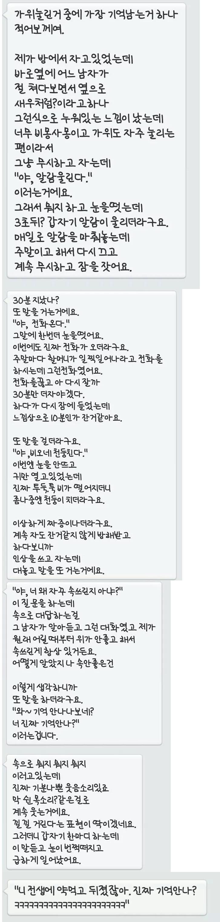 괴담 주의 가지 해석이 있는 괴담