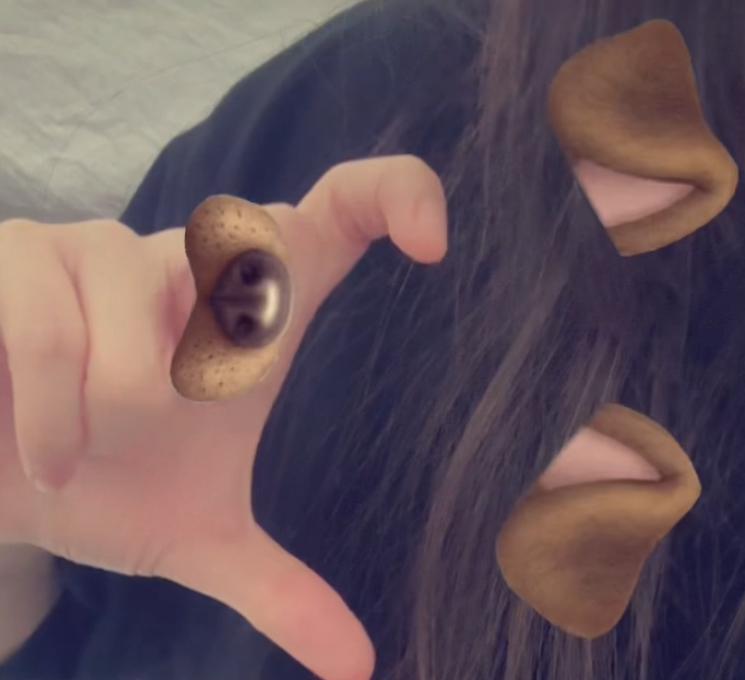 찍다가 놀람