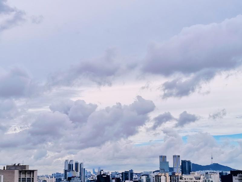 비온뒤에 하늘은 예술이다 진짜
